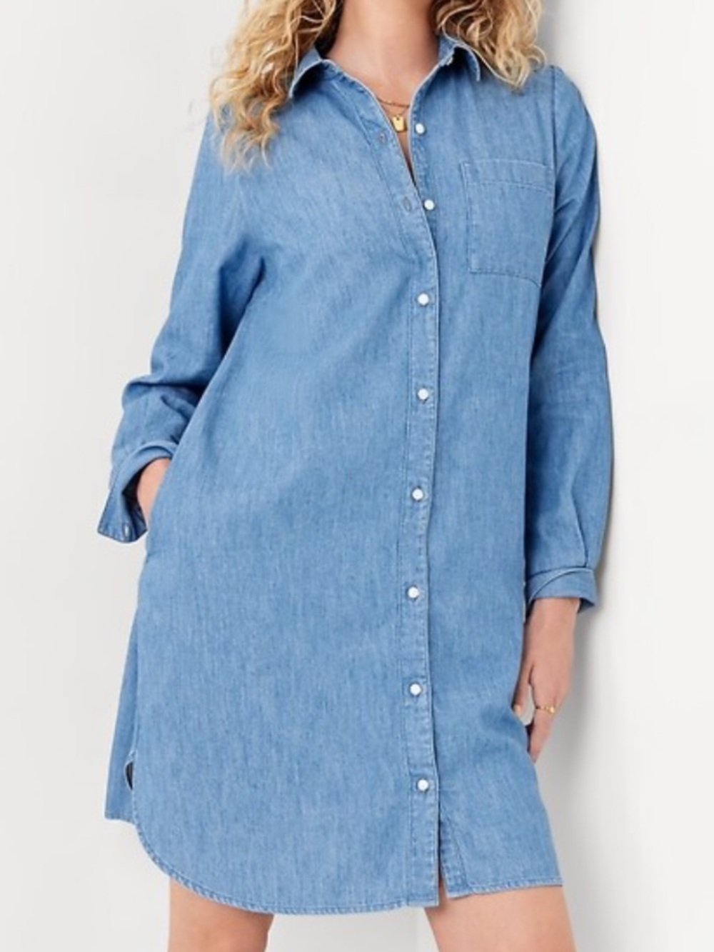 Jean Mini Shirt Dress